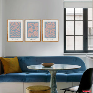 MATISSE COLLECTION | FLOWERS | PINK & BLUE | ART PRINT