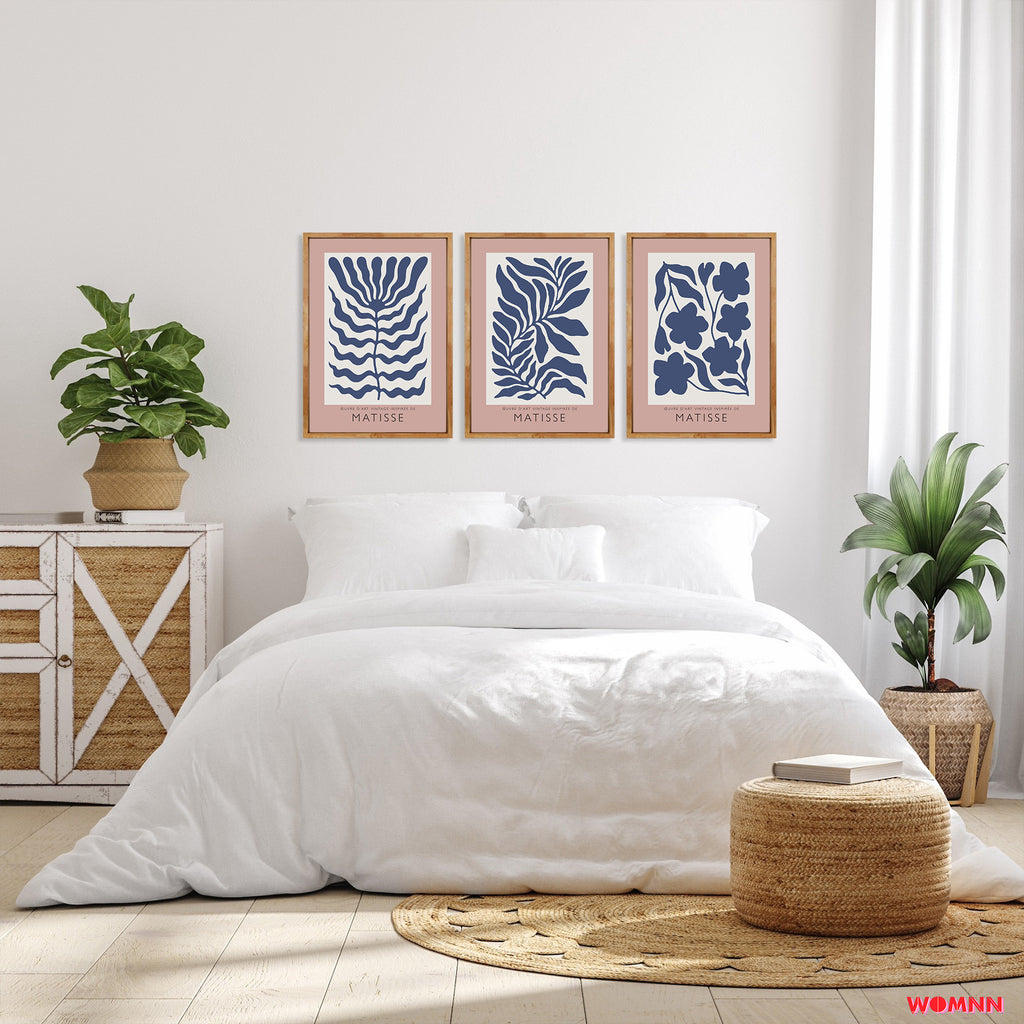 MATISSE COLLECTION | FLOWERS | PINK & BLUE | ART PRINT