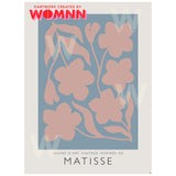 MATISSE COLLECTION | FLOWERS | LIGHT BLUE & PINK | ART PRINT
